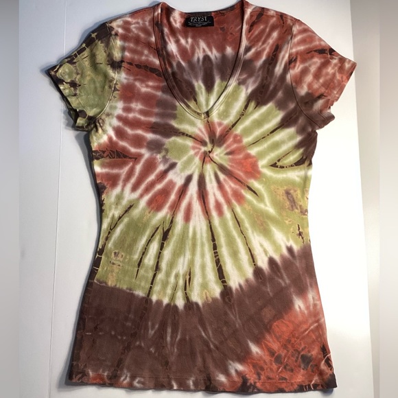 Tryst Tops - TRYST by Mathew Y2K tie dye shirt